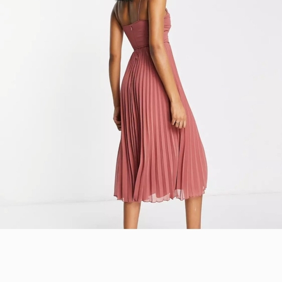 ASOS Pink Midi Dress - Picture 2 of 3